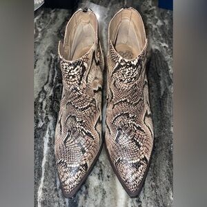 Vince Camuto Snake Skin Boots